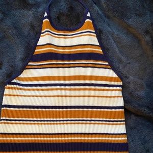 Striped Halter Top